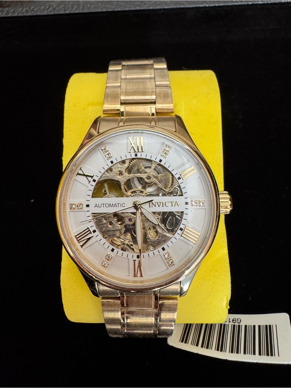 [NIB] Invicta Objet D'Art 69115 - 40mm Gold Automatic Skeleton Watch